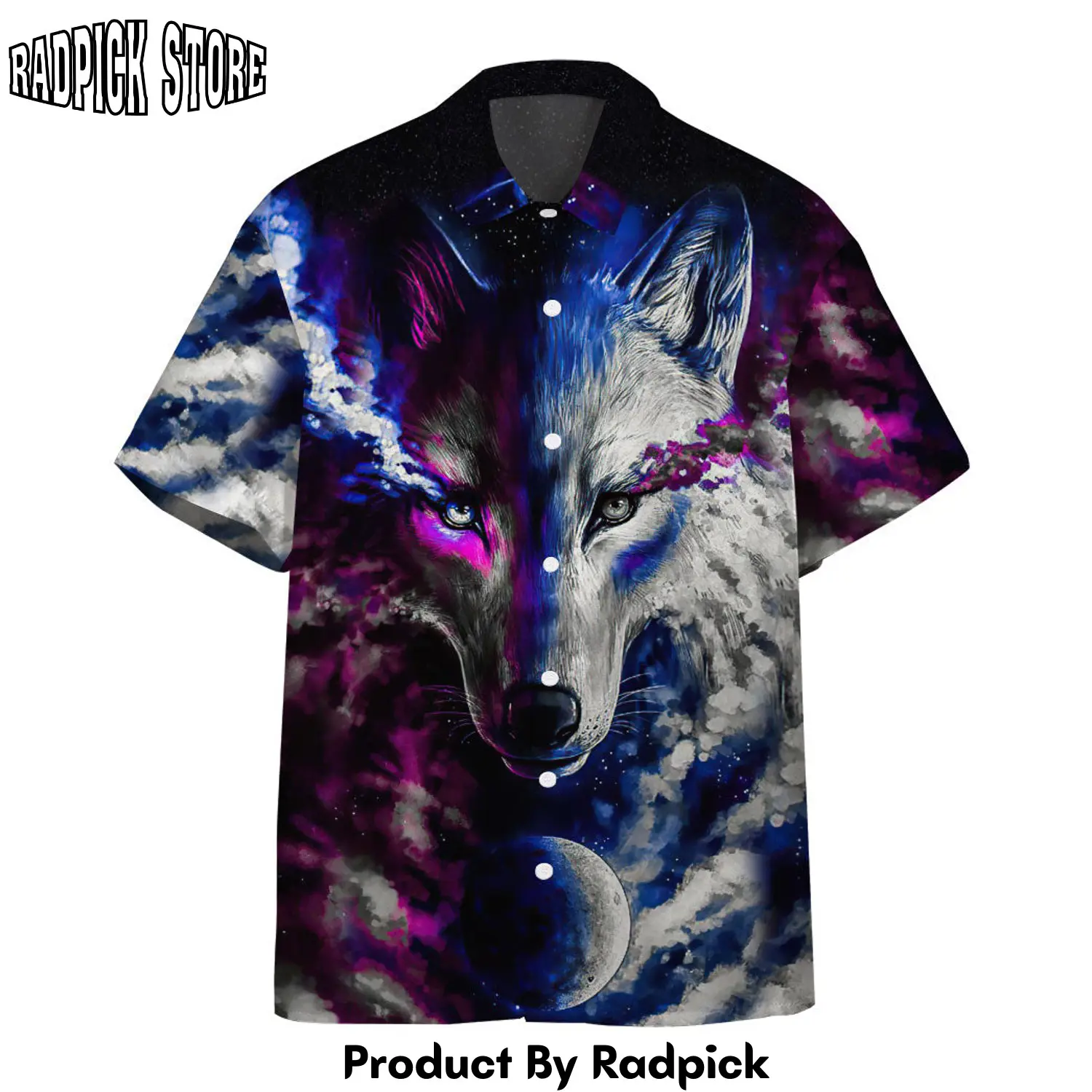 Radpick 3d fantasy wolf custom hawaii shirt rp292853